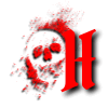 Red 'H' logo on a black background